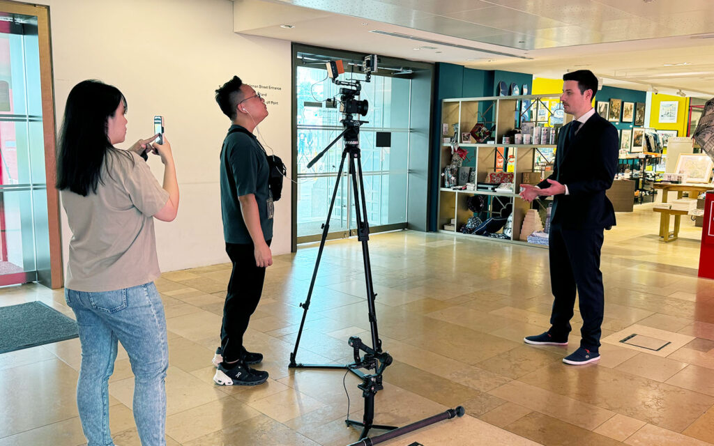 Behind the scene video shoot